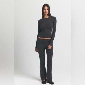 Skims Cotton Jersey Long Sleeve Top